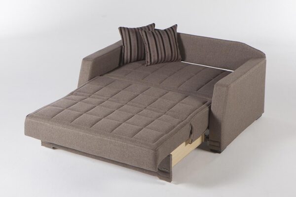 VALERIE PULL OUT LOVE SEAT (Redeyef Brown) - Single Sleepers