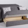 VALERIE PULL OUT LOVE SEAT (Diego Gray) - Single Sleepers