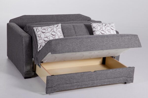 VALERIE PULL OUT LOVE SEAT (Diego Gray) - Single Sleepers