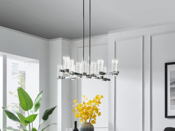 Victory 12 Light Chandelier //  Chrome