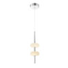 Spanish Alabaster Pendant // Chrome