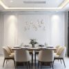 Bubbling Glow Rectangular Chandelier // Chrome