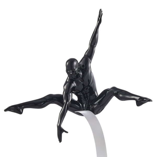 Dynamic Man Sculpture // Black