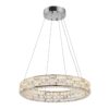 1 Ring Crystal Chandelier // Chrome