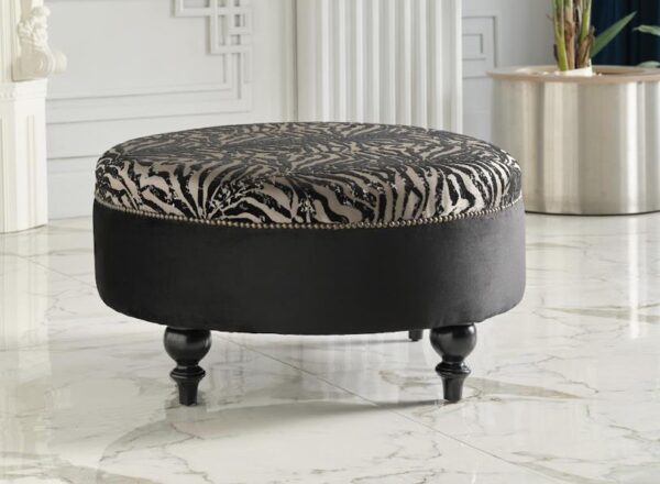 GAZE OTTOMAN (GAZE MAIN/DUCA BLACK)