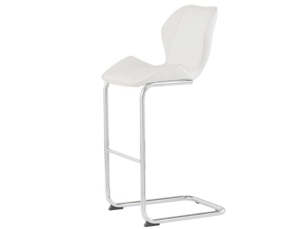D1446 White Bar Stool