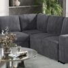U2660 Grey Sectional With Pull Out