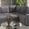 U2660 Grey Sectional With Pull Out