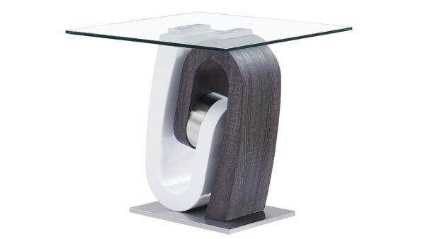 T4127 White/Gray End Table