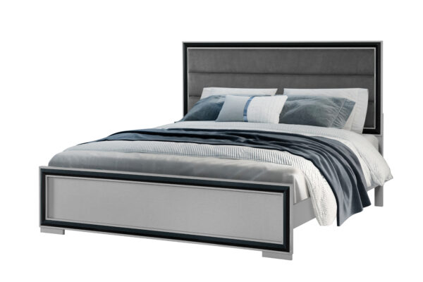 Amelia Gray Black Queen Bed