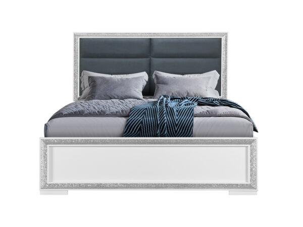 Andros Silver Queen Bed