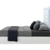 Alina White King Bed With Led