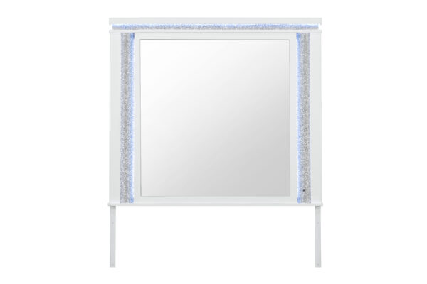 Alina White Mirror With Led