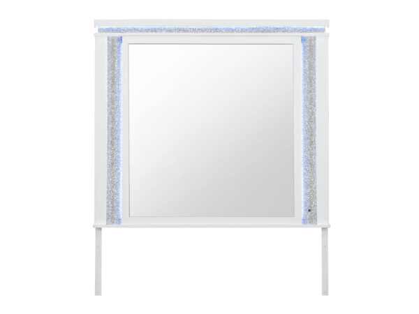Alina White Mirror With Led