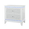 Alina White Nightstand With Led