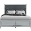 Caleb Silver King Bed