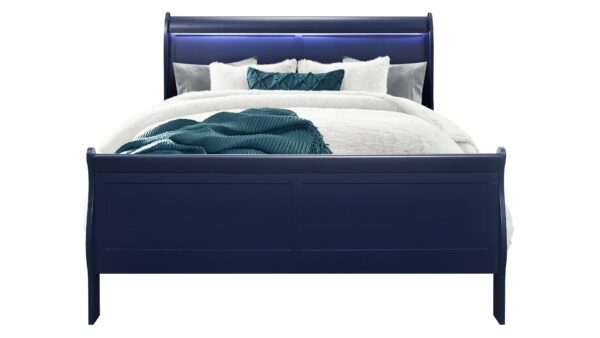 Charlie Blue Queen Bed