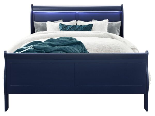 Charlie Blue Queen Bed