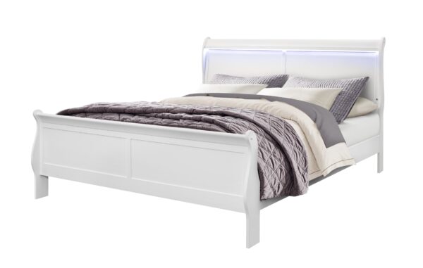 Charlie White King Bed