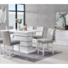Monaco White Rectangular Bar Table + Monaco 03 Bar Stools