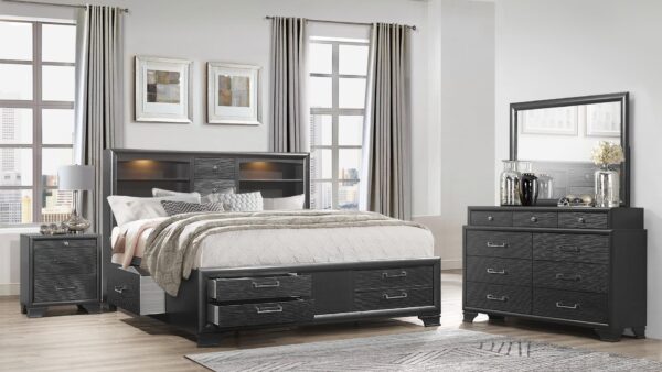 Jordyn Queen Bed Grey