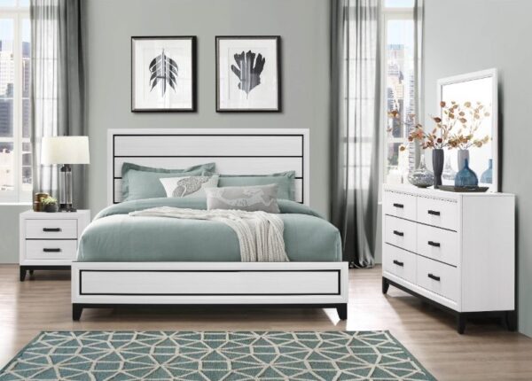 Kate White Queen Bed