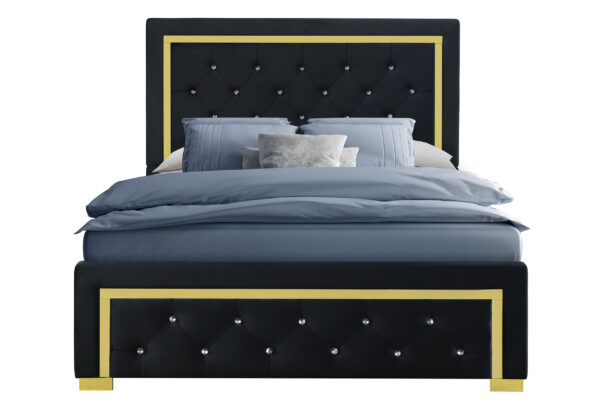 Kingdom Black King Bed