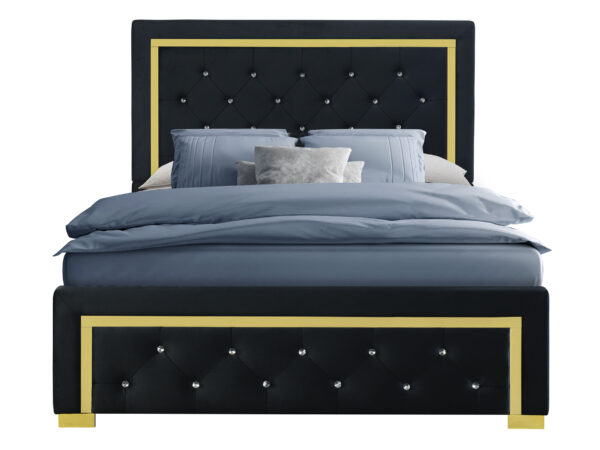 Kingdom Black King Bed