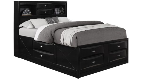 Linda Black Queen Bed