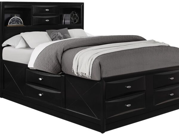 Linda Black King Bed