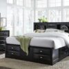 Linda Black Queen Bed