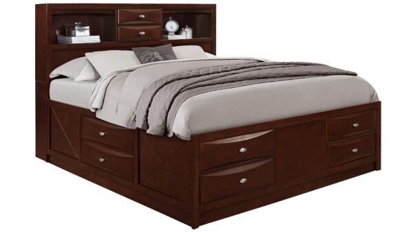 Linda Merlot Queen Bed