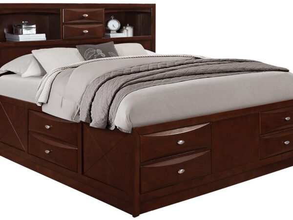Linda Merlot King Bed