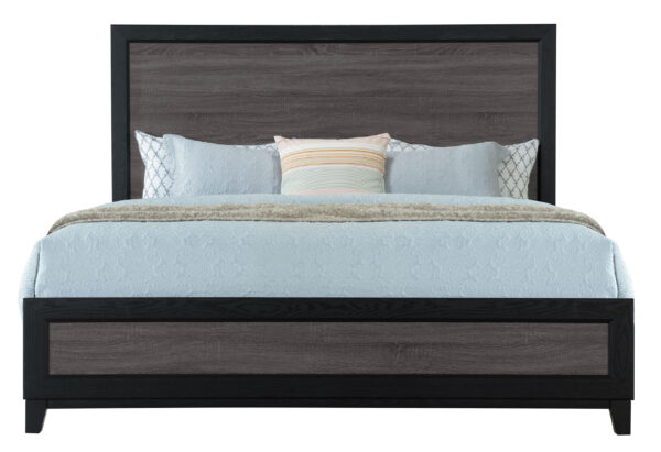 Lisbon Gray/Black King Bed