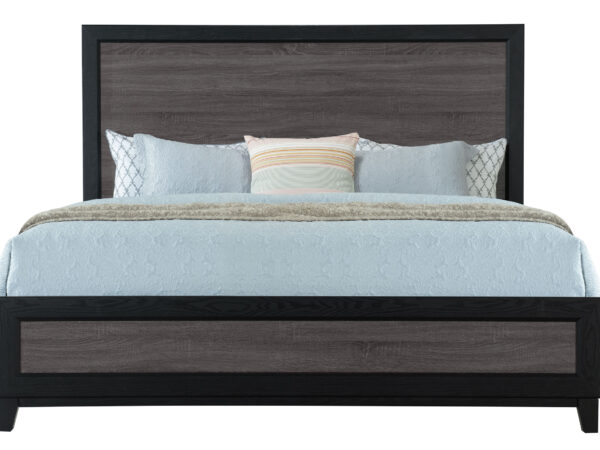 Lisbon Gray/Black King Bed