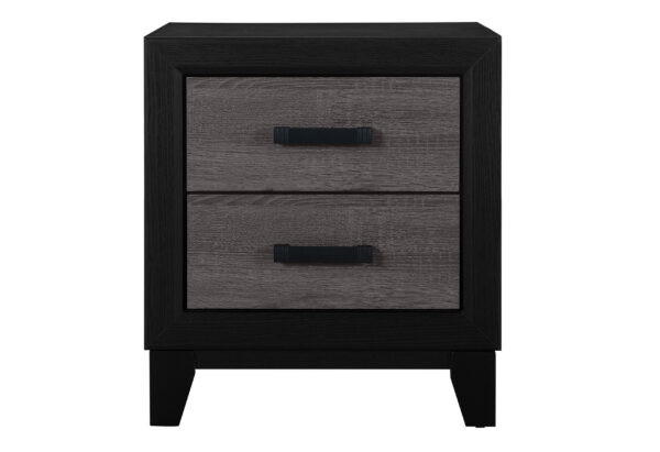 Lisbon Gray/Black Nightstand