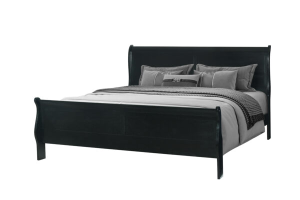 Louis Black Queen Bed