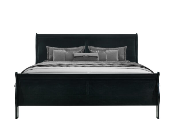 Louis Black King Bed