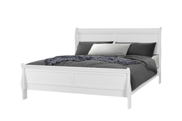 Louis White Queen Bed