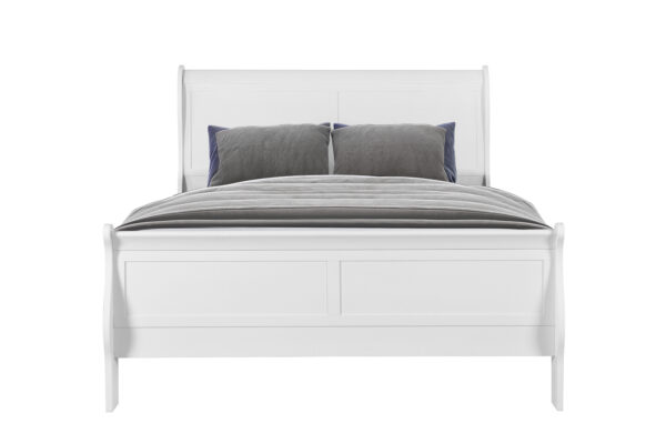 Louis White Queen Bed