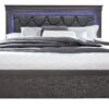 Pompei Gray Queen bed