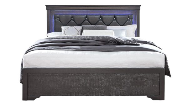 Pompei Gray Queen bed