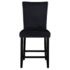 D04 Black Velvet Bar Stool