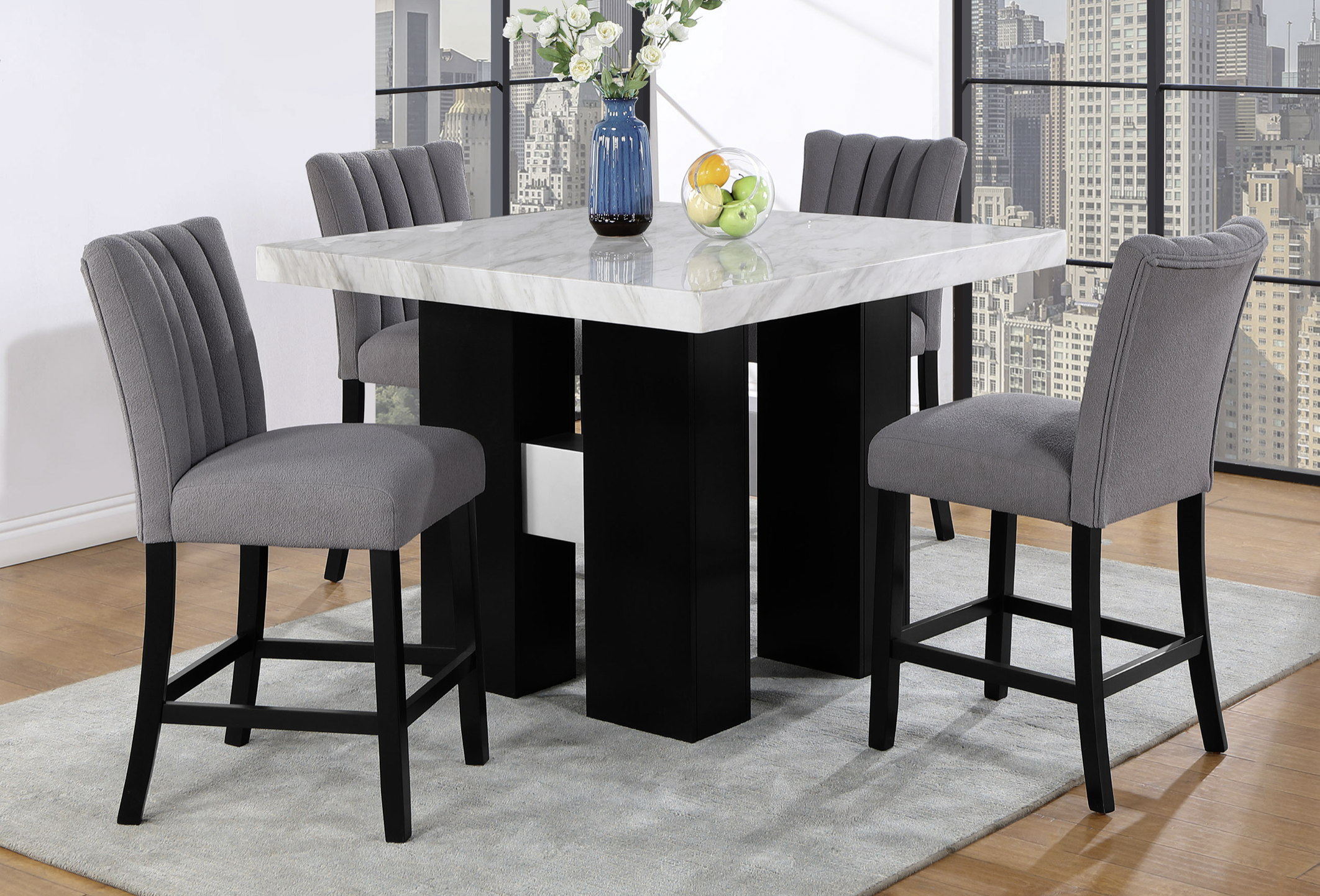 D04 White Bar Table