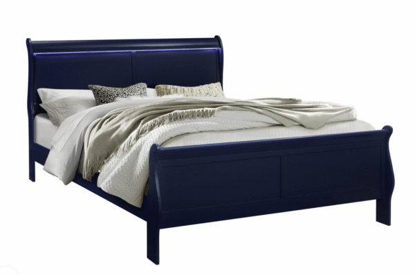 Charlie Blue Queen Bed