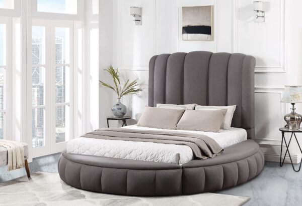 Snow Grey Queen Bed