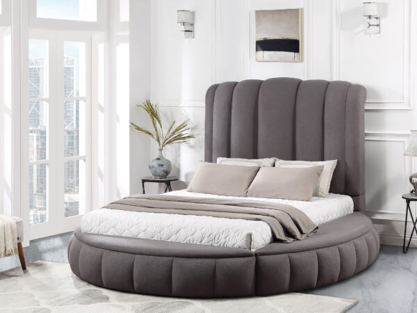 Snow Grey Queen Bed