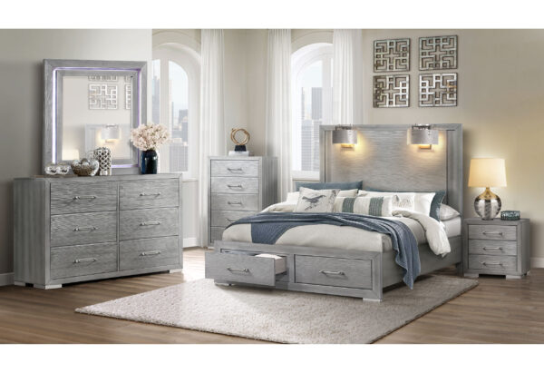 Tiffany Queen 4 PC Bedroom Set