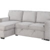 U0203 Light Gray Pull Out Sofa Bed