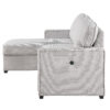 U0203 Light Gray Pull Out Sofa Bed